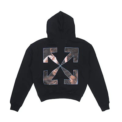 OFF-WHITE FW20 c/o Virgil Caravaggio Print Hoodie Men’s Black OMBB037E20FLE0041010