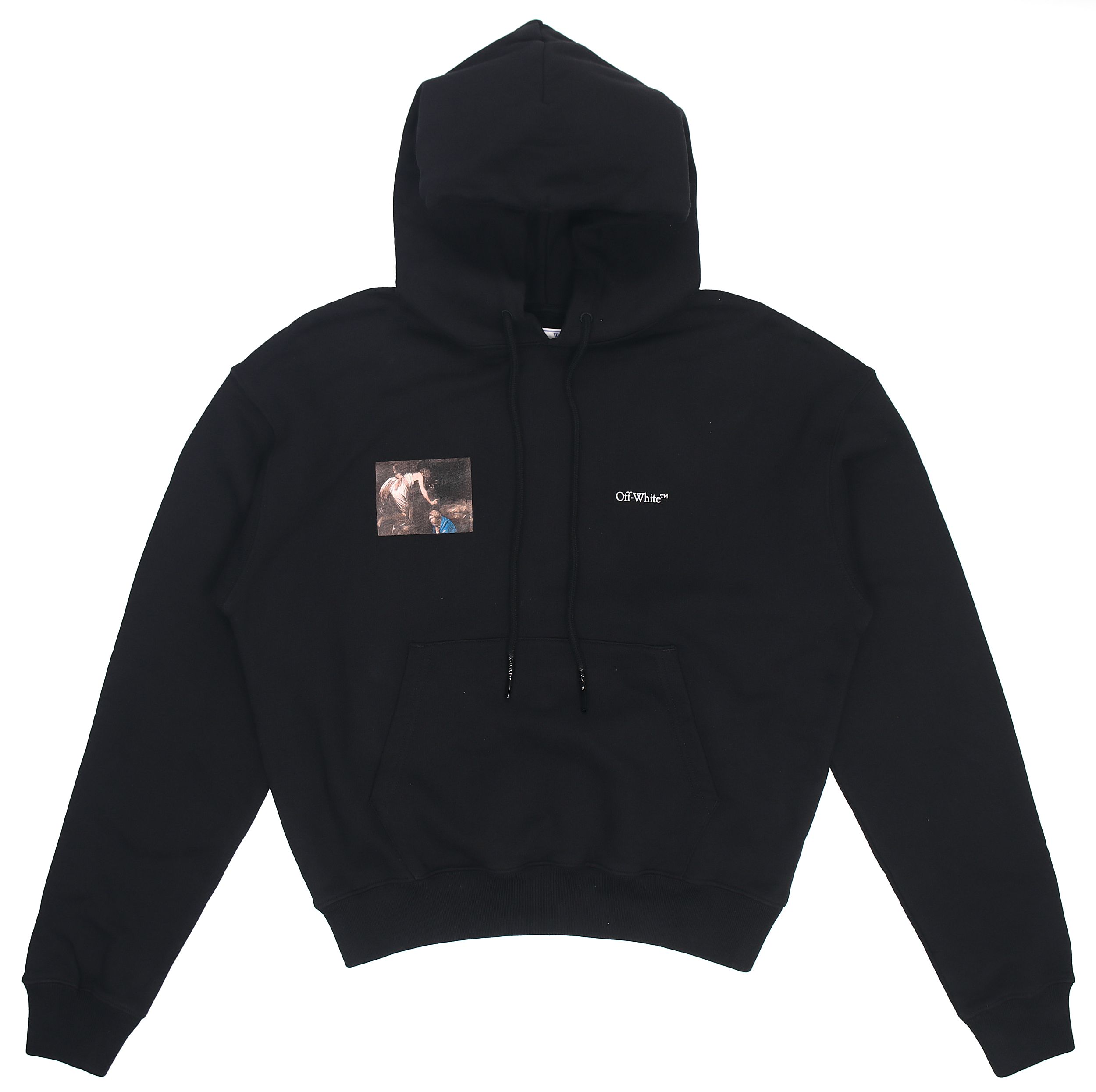 OFF-WHITE FW20 c/o Virgil Caravaggio Print Hoodie Men’s Black OMBB037E20FLE0041010 圖 3