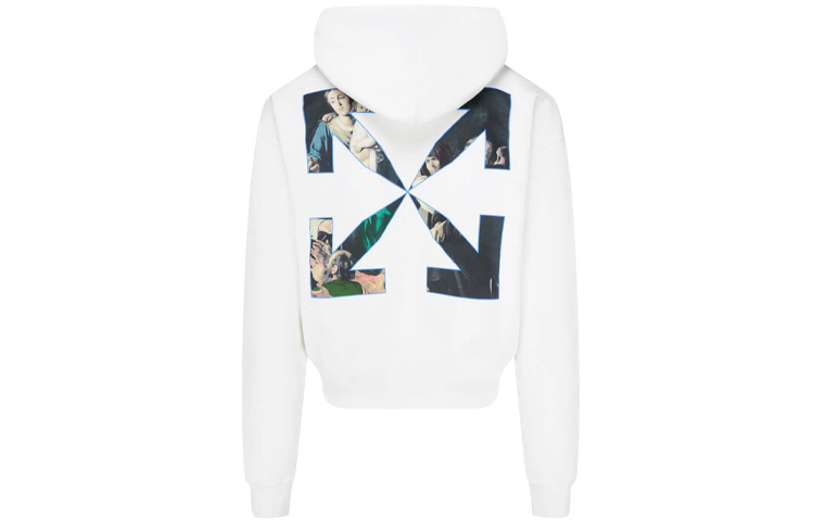 OFF-WHITE FW20 Caravaggio Graphic Hoodie White OMBB037E20FLE0030110 圖 3