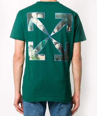 오프화이트 FW20 카라바조 그래픽 프린트 그린 반팔 티셔츠 OMAA027E20JER0085710 Purchase 오프화이트 FW20 카라바조 그래픽 프린트 그린 반팔 티셔츠 OMAA027E20JER0085710