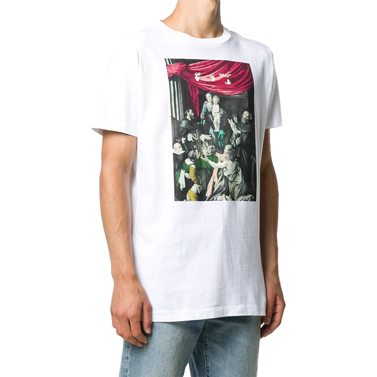 OFF-WHITE FW20 Caravaggio Graphic Print Tee White Shirt OMAA027E20JER0080110 圖 4