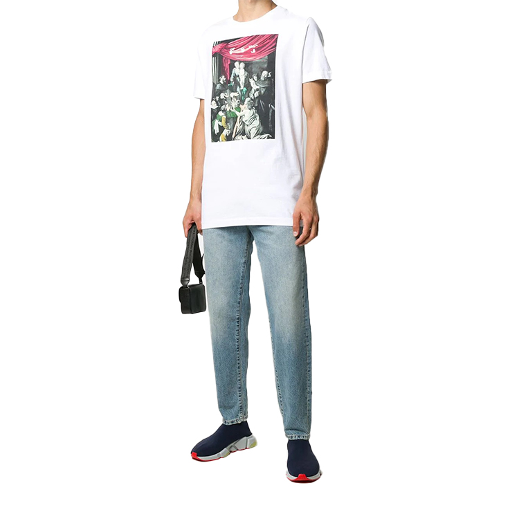 OFF-WHITE FW20 Caravaggio Graphic Print Tee White Shirt OMAA027E20JER0080110 圖 6