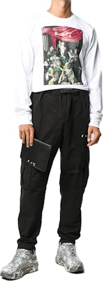 OFF-WHITE FW20 Caravaggio箭头印花长袖T恤 白色 OMAB001E20JER0050110 Lookbook OFF-WHITE FW20 Caravaggio箭头印花长袖T恤 白色 OMAB001E20JER0050110