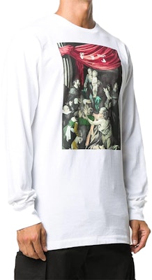 OFF-WHITE FW20 Caravaggio箭头印花长袖T恤 白色 OMAB001E20JER0050110 Shop OFF-WHITE FW20 Caravaggio箭头印花长袖T恤 白色 OMAB001E20JER0050110