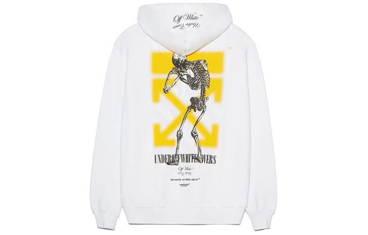 OFF-WHITE FW20 Collab Dual-Logo Hoodie White OMBE002G197620100188