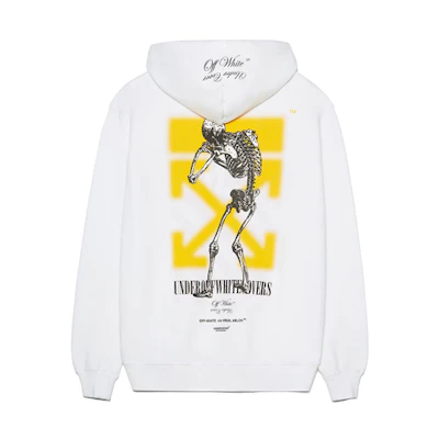 OFF-WHITE FW20 Collab Dual-Logo Hoodie White OMBE002G197620100188