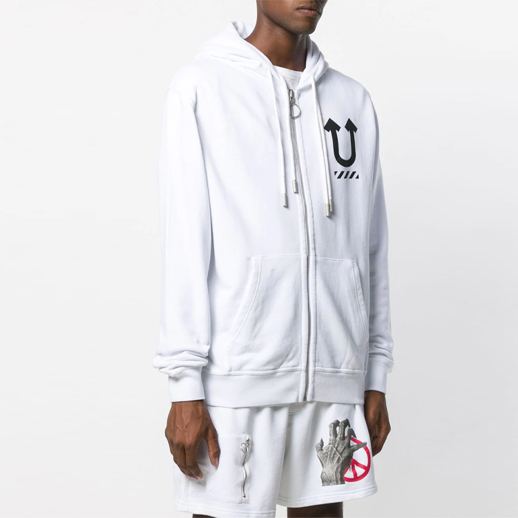 OFF-WHITE FW20 Collab Dual-Logo Hoodie White OMBE002G197620100188 圖 6