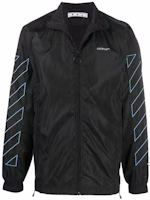 OFF-WHITE FW20 Diagonal Zipper Jacket Black OMEA233F20FAB0011040 OFF-WHITE FW20 Diagonal Zipper Jacket Black OMEA233F20FAB0011040