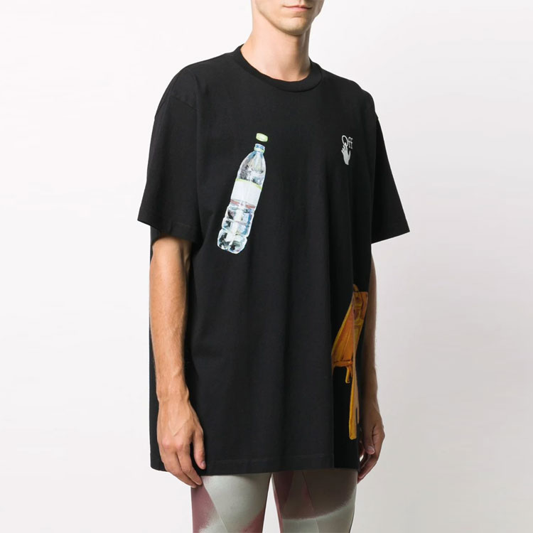 OFF-WHITE FW20 Eco Water Bottle Graphic Tee Black () OMAA038F20FAB0031010 圖 3