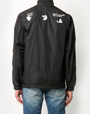 オフホワイト FW20 レターロゴ ブラック ジップジャケット メンズ用 OMEA233E20FAB0011001 Details for オフホワイト FW20 レターロゴ ブラック ジップジャケット メンズ用 OMEA233E20FAB0011001