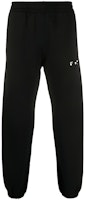 OFF-WHITE FW20 Logo Embroidered Track Pants Black Joggers OMCH030E20FLE0011001 OFF-WHITE FW20 Logo Embroidered Track Pants Black Joggers OMCH030E20FLE0011001