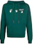 Buy OFF-WHITE FW20 绿色连帽衫长袖休闲卫衣带标志印花 OMBB034E20FLE0025701