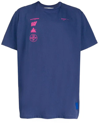 OFF-WHITE FW20 玛丽安娜油画印花宽松短袖T恤 蓝色 OMAA038E191850053088 Lookbook OFF-WHITE FW20 玛丽安娜油画印花宽松短袖T恤 蓝色 OMAA038E191850053088