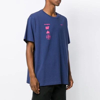 OFF-WHITE FW20 玛丽安娜油画印花宽松短袖T恤 蓝色 OMAA038E191850053088 Details for OFF-WHITE FW20 玛丽安娜油画印花宽松短袖T恤 蓝色 OMAA038E191850053088