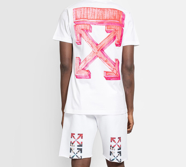 OFF-WHITE FW20 Marker Arrow White T-Shirt with Red Arrow Print OMAA027E20JER0050125 圖 5