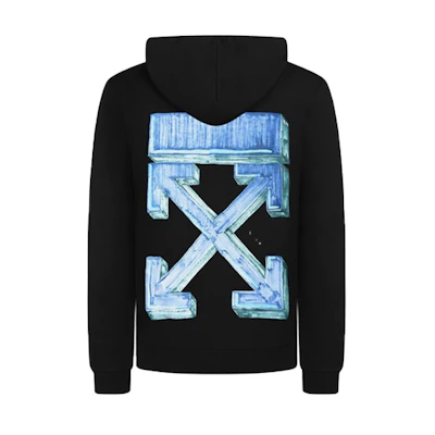 OFF-WHITE FW20 Marker Arrows Print Black Sweatshirt Men OMBB037E20FLE0021045