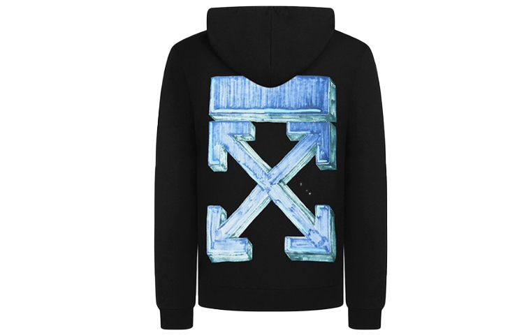 Order OFF-WHITE FW20 Marker Arrows Print Black Sweatshirt Men OMBB037E20FLE0021045