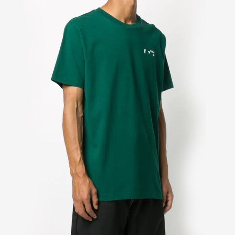 OFF-WHITE FW20 Mini Logo Green Short Sleeve T-Shirt OMAA027E20JER0015701 圖 3