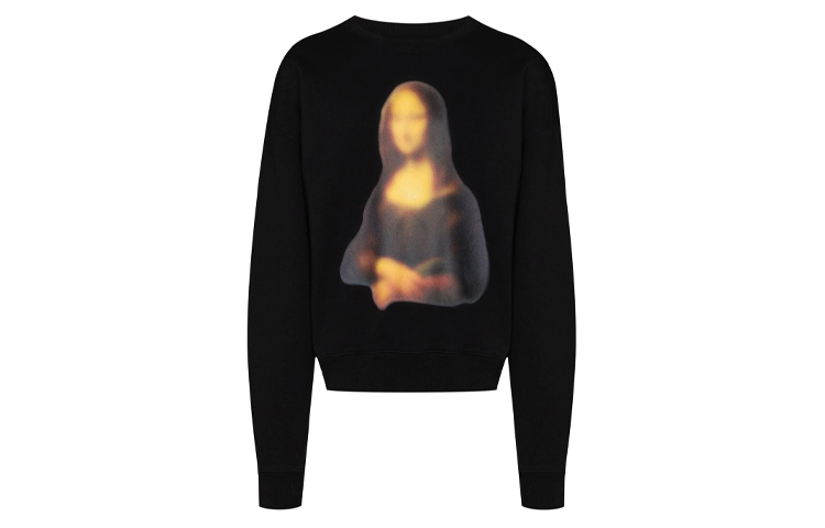 OFF-WHITE FW20 Mona Lisa Print Pullover Hoodie Black Collection OMBA035F20FLE0041010 圖 2