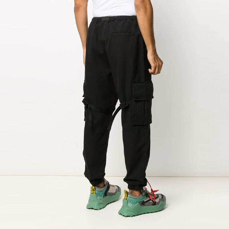 Details for OFF-WHITE FW20 多口袋工裝長褲 黑色 OMCF004E20FAB0011001