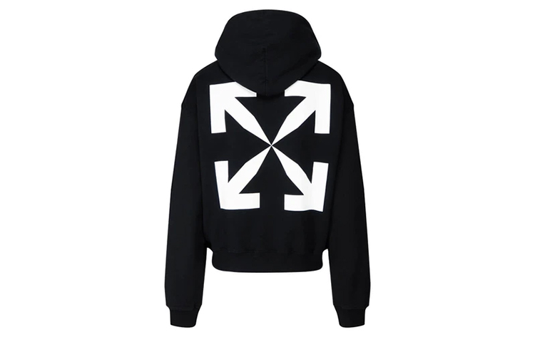 OFF-WHITE FW20 Pascal Oversized Arrow Print Hoodie - Black OMBB037F20FLE0121001