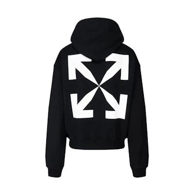 OFF-WHITE FW20 Pascal Oversized Arrow Print Hoodie - Black OMBB037F20FLE0121001