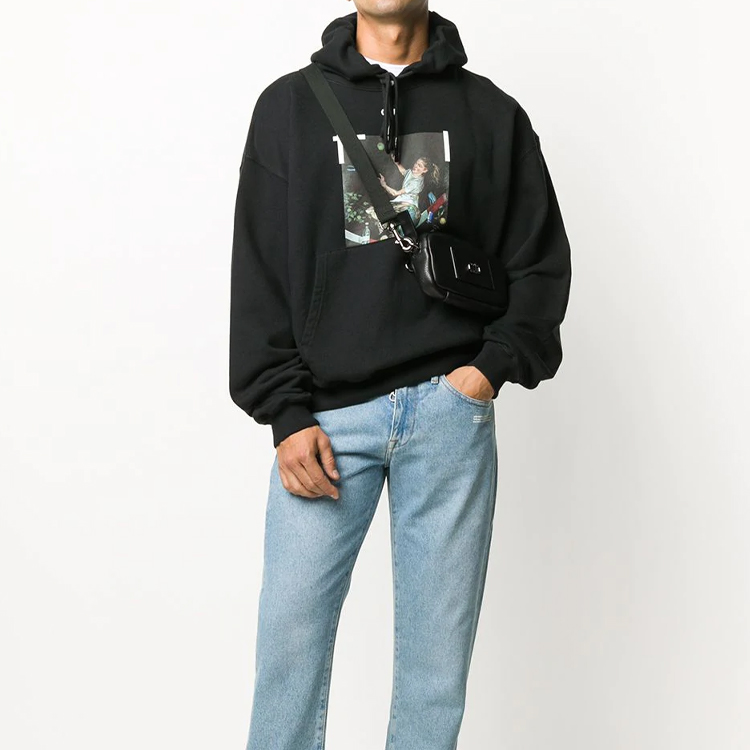 OFF-WHITE FW20 Pascal Oversized Arrow Print Hoodie - Black OMBB037F20FLE0121001 圖 4