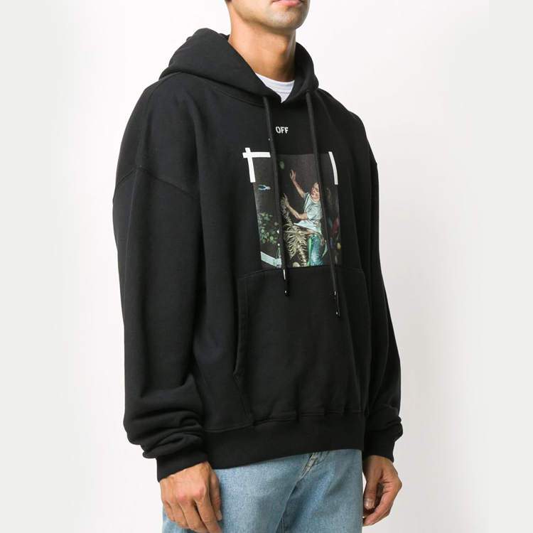 OFF-WHITE FW20 Pascal Oversized Arrow Print Hoodie - Black OMBB037F20FLE0121001 圖 5