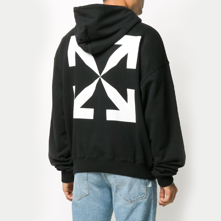 OFF-WHITE FW20 Pascal Oversized Arrow Print Hoodie - Black OMBB037F20FLE0121001 圖 6