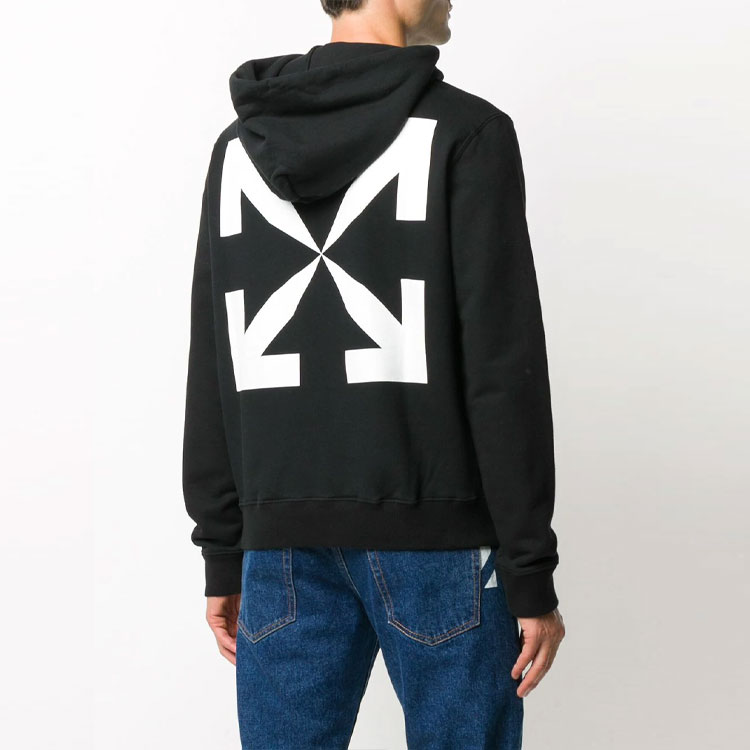 OFF-WHITE FW20 Pascal Painting Printed Hoodie Black OMBB034F20FLE0111001 圖 4
