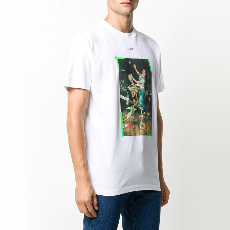 OFF-WHITE FW20 Pascal Print Short Sleeve Tee White OMAA027F20FAB0170155 圖 3