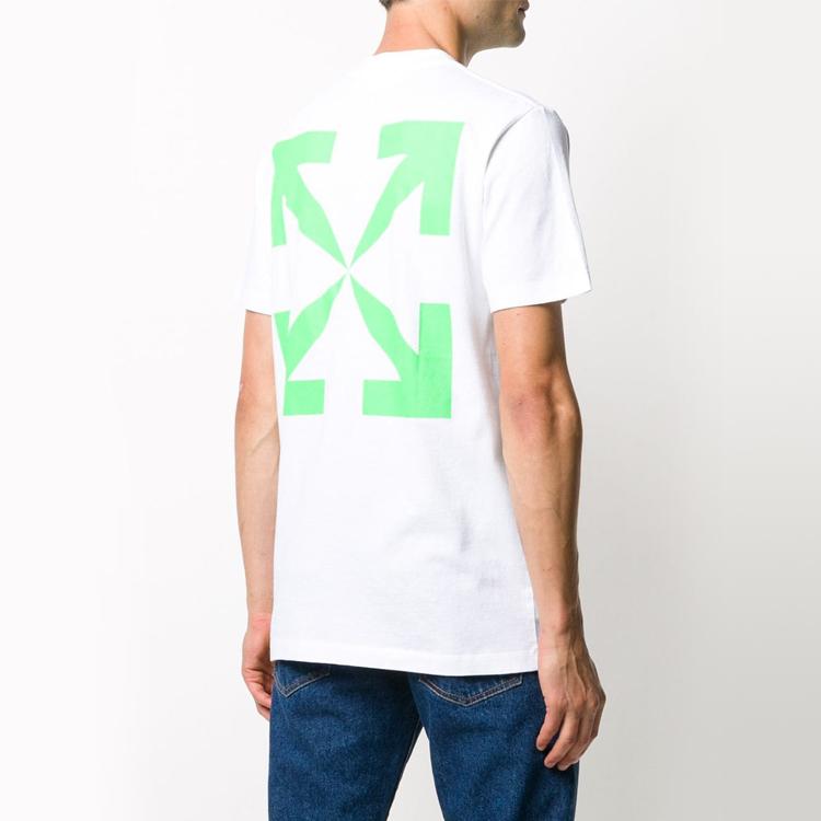 OFF-WHITE FW20 Pascal Print Short Sleeve Tee White OMAA027F20FAB0170155 圖 4