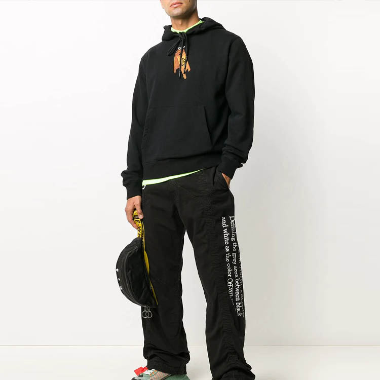 OFF-WHITE FW20 Pascal Skull Print Hoodie Black OMBB034F20FLE0031010 圖 5