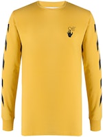 OFF-WHITE FW20 Printed Yellow Long Sleeve Sweatshirt () OMAB001F20FAB0081610 OFF-WHITE FW20 Printed Yellow Long Sleeve Sweatshirt () OMAB001F20FAB0081610