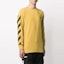 Shop OFF-WHITE FW20 Printed Yellow Long Sleeve Sweatshirt () OMAB001F20FAB0081610