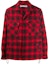 Buy OFF-WHITE FW20 紅色格紋外套式長袖襯衫 OMEM001E20FAB0012510