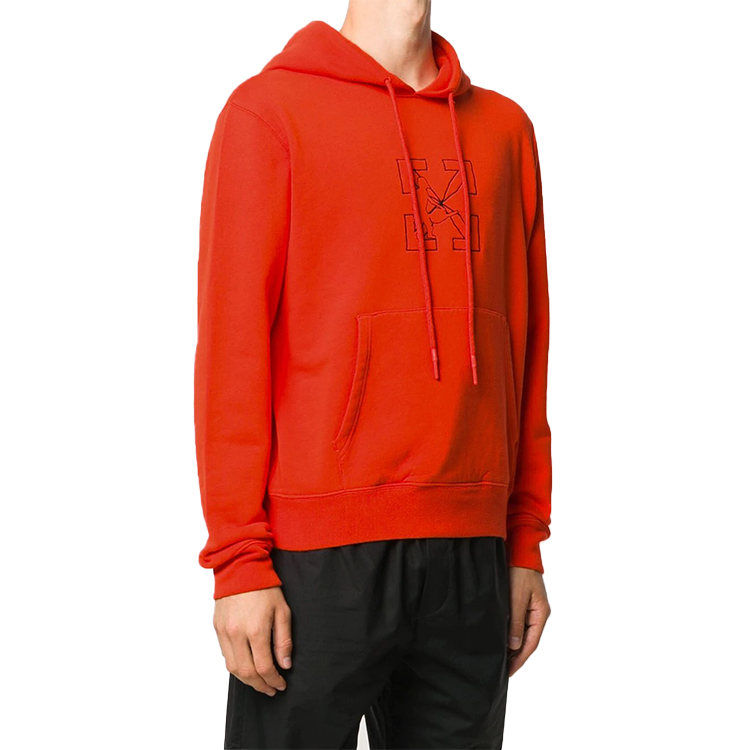 OFF-WHITE FW20 Red Worker Graphic Arrows Logo Hoodie OMBB034E20FLE0032010 圖 4