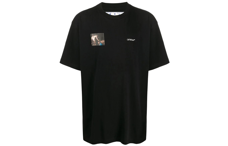 OFF-WHITE FW20 Religious Icon Arrow Tee Black OMAA038E20JER0061010 圖 3