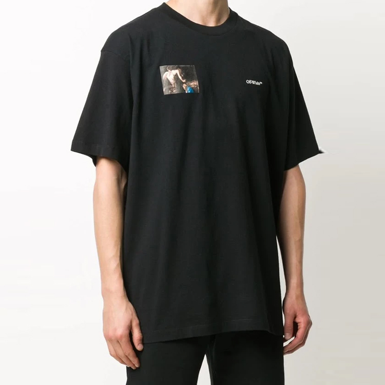 OFF-WHITE FW20 Religious Icon Arrow Tee Black OMAA038E20JER0061010 圖 4