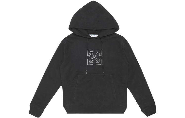 OFF-WHITE FW20 Sawed Arrows Hoodie Black OMBB034E20FLE0031001 圖 2