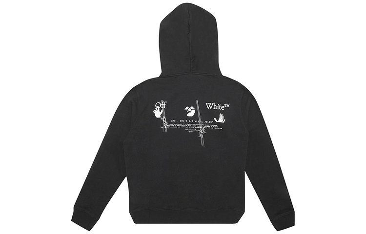 OFF-WHITE FW20 Sawed Arrows Hoodie Black OMBB034E20FLE0031001 圖 3