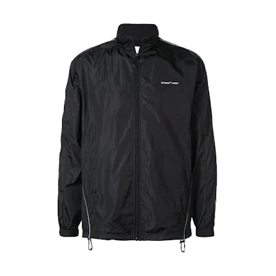 OFF-WHITE FW20 Solid Color Arrows Track Jacket Men’s Black OMBD010S19A230011000