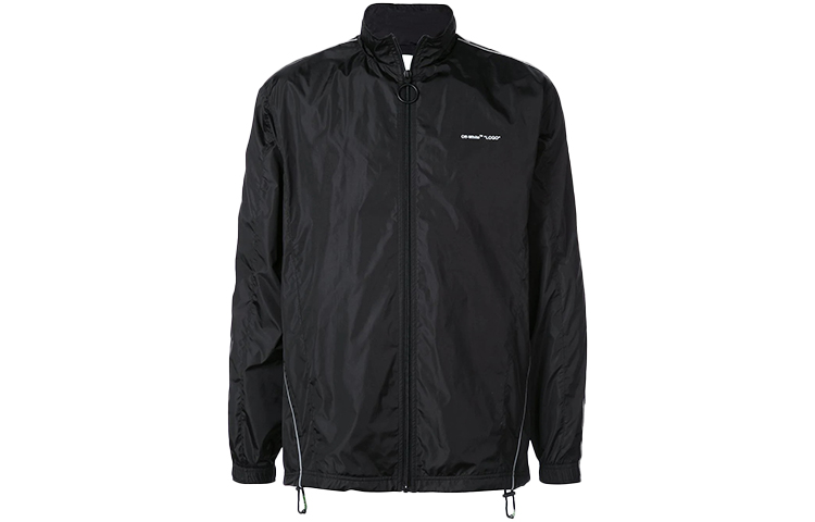 Order オフホワイト FW20 ソリッドカラー アローズ トラックジャケット メンズ ブラック OMBD010S19A230011000