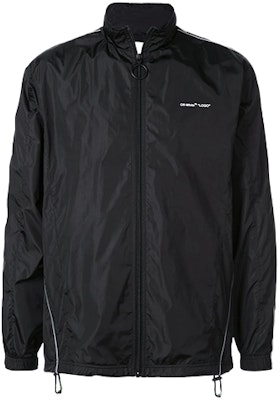 オフホワイト FW20 ソリッドカラー アローズ トラックジャケット メンズ ブラック OMBD010S19A230011000 Order オフホワイト FW20 ソリッドカラー アローズ トラックジャケット メンズ ブラック OMBD010S19A230011000