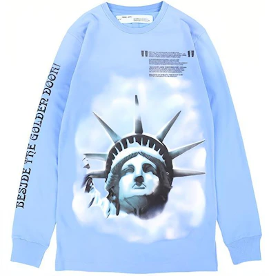 OFF-WHITE FW20 维吉尔·阿布洛自由女神连帽衫 浅蓝色 男款 OMBA025E181920153199 Buy OFF-WHITE FW20 维吉尔·阿布洛自由女神连帽衫 浅蓝色 男款 OMBA025E181920153199