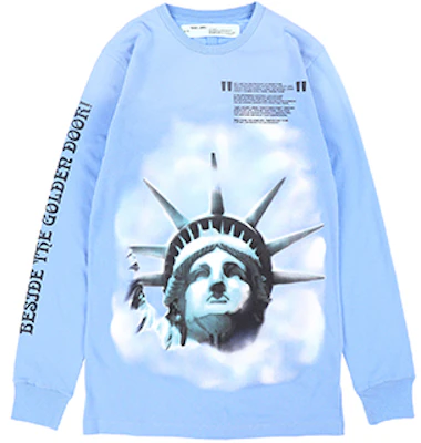 OFF-WHITE FW20 维吉尔·阿布洛自由女神连帽衫 浅蓝色 男款 OMBA025E181920153199 Order OFF-WHITE FW20 维吉尔·阿布洛自由女神连帽衫 浅蓝色 男款 OMBA025E181920153199