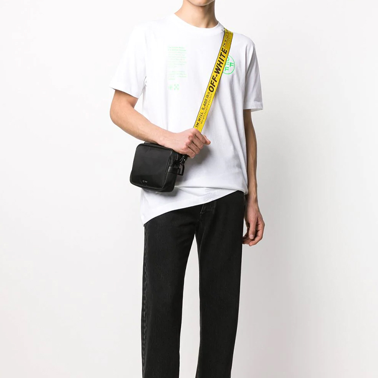 OFF-WHITE FW20 White Short-Sleeve Tee with Fluorescent Lettering OMAA027R201850060145 圖 4