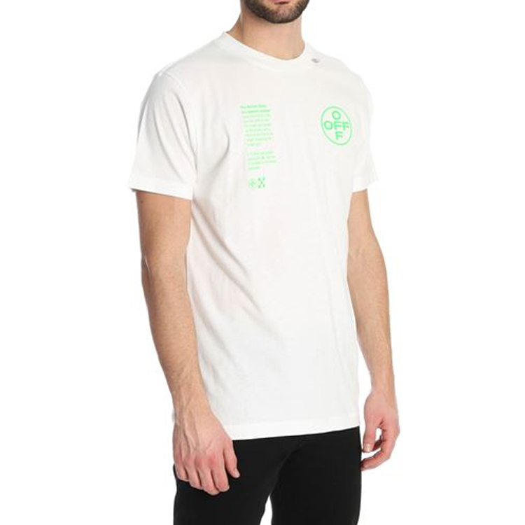 OFF-WHITE FW20 White Short-Sleeve Tee with Fluorescent Lettering OMAA027R201850060145 圖 7
