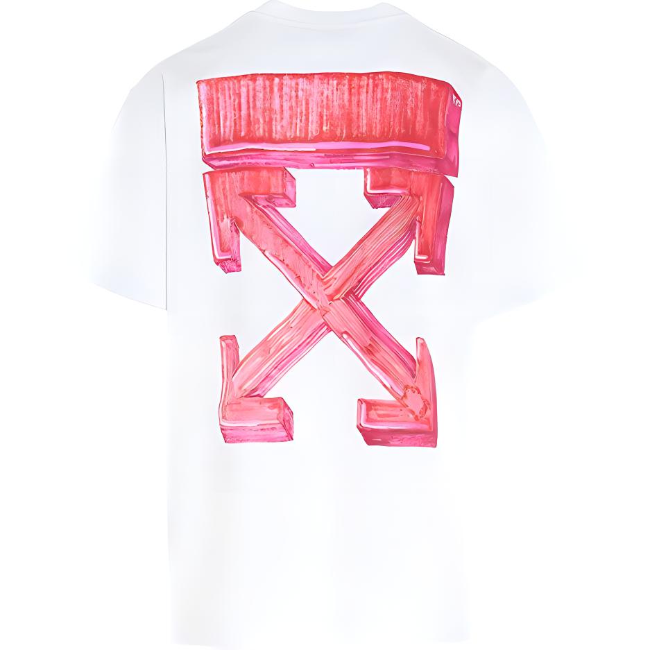 OFF-WHITE FW20 White T-Shirt with Marker Arrow Back Print OMAA038E20JER0020125 圖 3