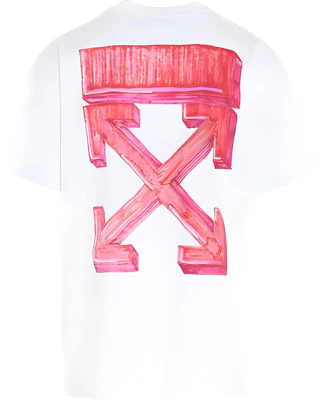 OFF-WHITE FW20 白色短袖背面箭头印花T恤 OMAA038E20JER0020125 Lookbook OFF-WHITE FW20 白色短袖背面箭头印花T恤 OMAA038E20JER0020125